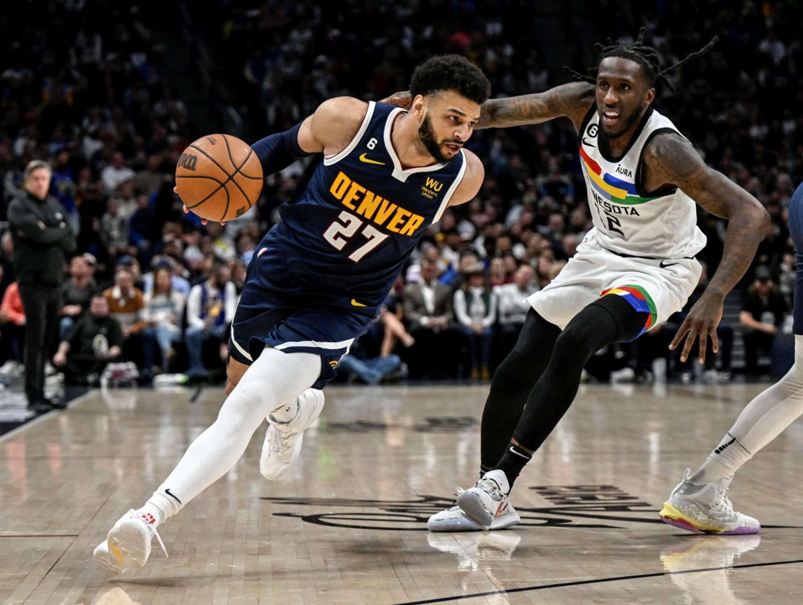 Nuggets double advantage in series